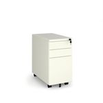 Steel 3 drawer narrow mobile pedestal