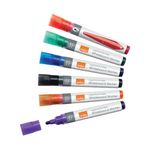 Nobo Liquid Ink Drymarkers Assorted Pk6