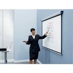 Nobo Wall Screen 2000X1513Mm Grey/Blue