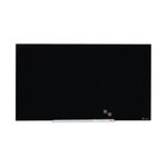 Nobo 45 Black Glass Whiteboard