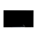 Nobo 57 Black Glass Whiteboard