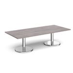 Pisa rect coffee table with round base