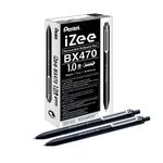 Pentel Izee R Blpt Pen 1.0 Blk Pk12