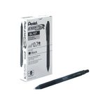 Hybrid Gel Grip Retractable Black K157-A