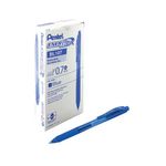 Hybrid Gel Grip Retractable Blue K157-C