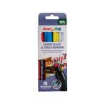 Pentel Chalk Markers Pk4 Asst