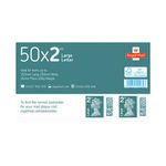 Royal Mail 2Nd Cls Lg Stamp Sh Pk50