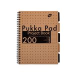 Pukka Pad Kraft Proj Book A4 X3 Pk4