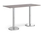 Pisa Rect Poseur Table With Round Base