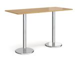 Pisa Rectangular Poseur Table With Round