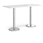 Pisa Rectangular Poseur Table With Round