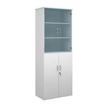 Duo combination unit glass upper doors