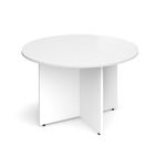 Arrow head leg circular meeting table