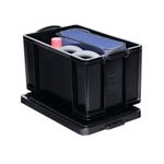 Really Useful 84Ltr Recyc Box Blk 84Bkr