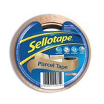 Sellotape Parcel Tape Brown Pack 8