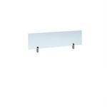 Desktop Acrylic Screen Topper With Silver Brackets 1200Mm Wide