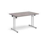 Rect folding leg table straight feet