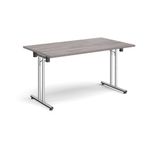 Rect folding leg table straight feet