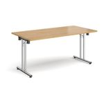 Rect folding leg table straight feet