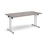 Rect folding leg table straight feet