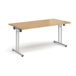 Rect folding leg table straight feet