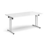 Rect folding leg table straight feet