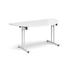 Semi cir folding leg table straight feet