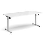 Rect folding leg table straight feet