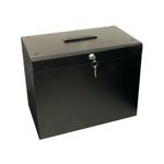 Cathedral A4 Metal File Box Black A4Bk