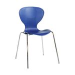 Sienna Blue Plastic Chair 4 Pcs
