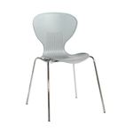 Sienna Grey Plastic Chair 4 Pcs