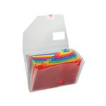 Snopake A4 Rainbow Expanding Organiser