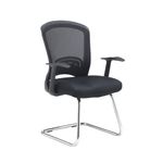 Solaris Chrome Frame Cantilver Chair In