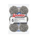 Spontex Spec Ssteel Scourers Xl Pk6