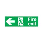 Fireexit Rm Arw Left 150X450 Pvc