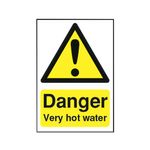 Danger Very Hot Water 75X50Mm S/A
