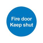 Fire Door Keep Shut 100X100Mm Pvc