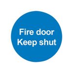 Fire Door Keep Shut 100X100Mm Pvc