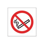 Sign No Smoking 100X100Mm S/A Pk5