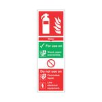 Sign Fire Extgr Water Pvc 300X100Mm