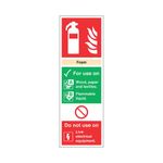 Sign Fire Extgr Foam Pvc 300X100Mm