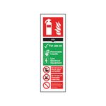Sign Fire Carb Dioxide 300X100 S/A