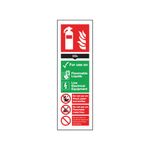 Sign Fire Carb Dioxide 300X100 S/A