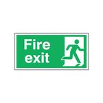 Fire Exit Right 150x300mm S/A E98A/S