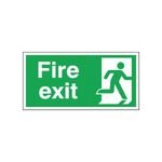 Fire Exit Right 150x300mm S/A E98A/S