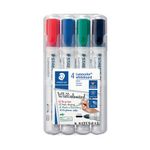 Staedtler Lumo 351 Drywipe Assorted 4 Pk