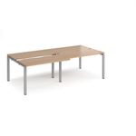 Adapt sliding top double B2B desks 1200