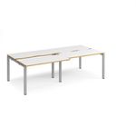 Adapt sliding top double B2B desks 1200