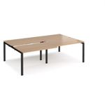 Adapt sliding top double B2B desks 1600