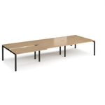 Adapt Sliding Top Triple B2B Desks 1600